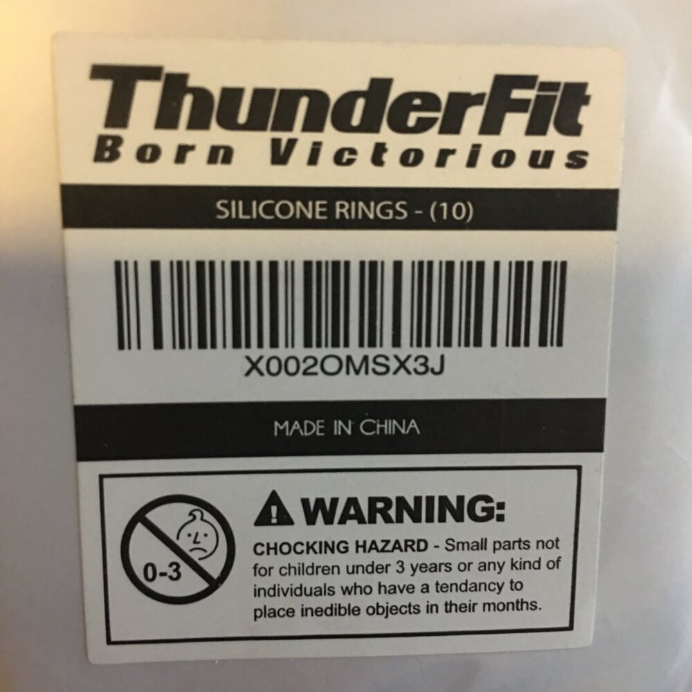 THUNDERFIT Two Layers Silicone Wedding Rings 12-Count Variety Multipack NEW!! - Picture 7 of 10